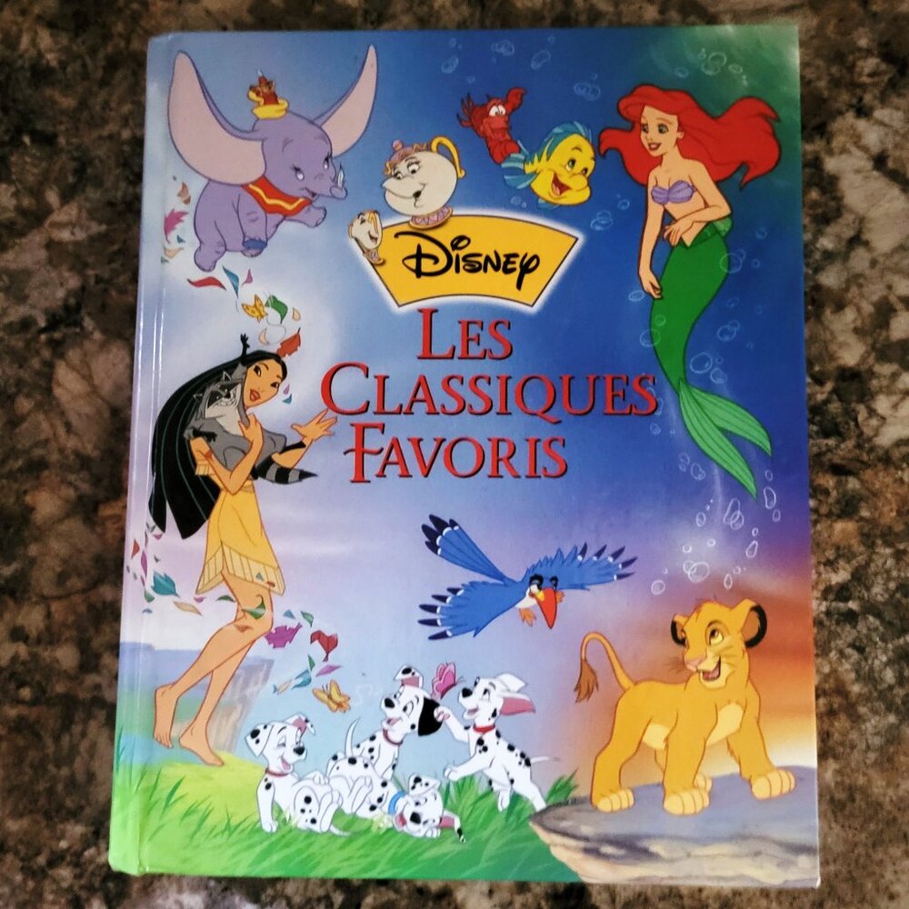 Disney All-Time Favorite Classics Hardcover Book-French Edition-1998